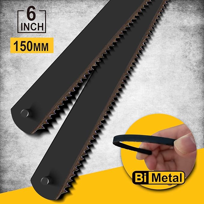 6 in. Mini Hacksaw & mitre Block Set - 150mm Extra Fine Cut Hack Saw with Bi-Metal Blade