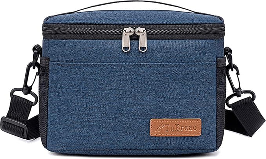 TuErcao Insulated Cooler Bag 6/24 Can Collapsible Leakproof Soft Sided Cooler for Car, Portable Foldable Small Ice Chest for Beach Camping Picnic Travel, 5/15qt Lunch Box for Men Work