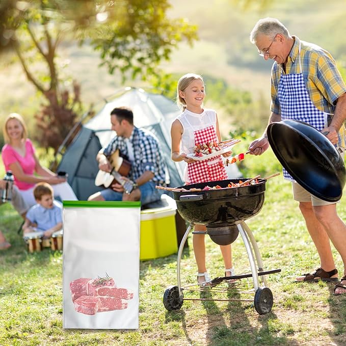 Bear Bags for Food Backpacking- Odor Proof Storage Bags 7.87 Mil Reusable No-Odor Ziplock Barrier Bags Fit Home Organization Camping, Food Storage (5pack)