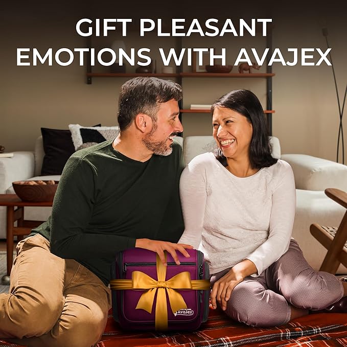 Large Hanging Toiletry Organizer - Travel Toiletry Bag for Men and Women - Waterproof Hygiene Bag with Metal XXL Swivel Hook, Sturdy Zippers and 19 Compartments for Toiletries, Makeup (Purple)