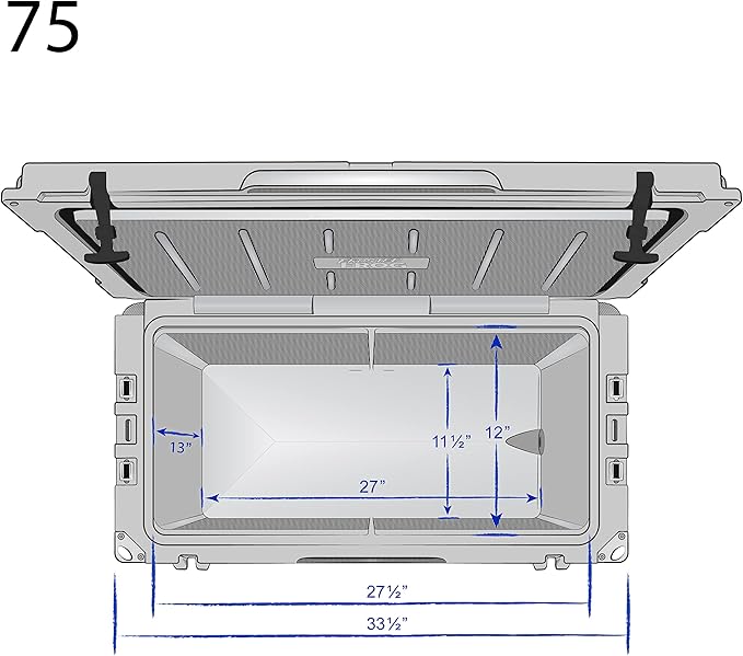 75 Camo Quart Ice Chest Heavy Duty High Performance Roto-Molded Commercial Grade Insulated Cooler