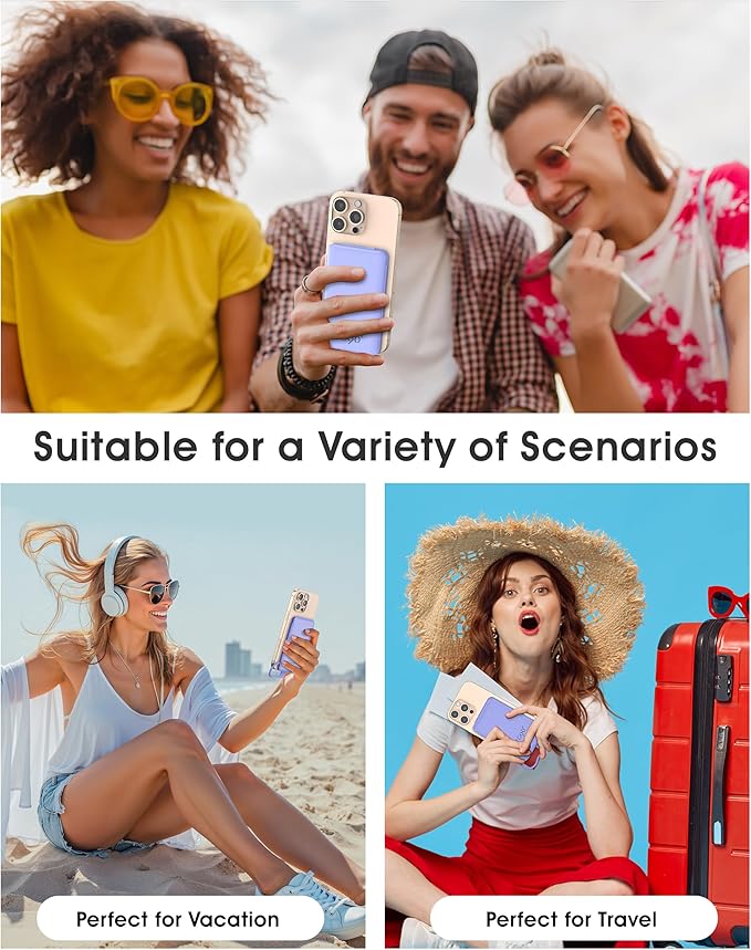 TG90° 2 Pack External Battery Pack 5000mAh Portable Charger, USB C Power Bank with Built-in Foldable AC Wall Plug and Cables, Mini Battery Charger Compatible with iPhone, Samsung, Google etc