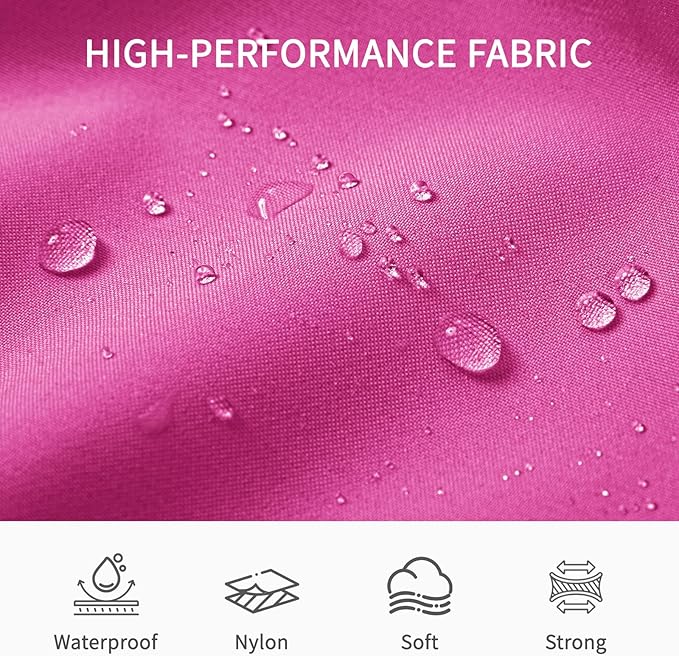 6 Set Compression Packing Cubes for Travel Essentials, Luggage Organizers for Suitcases (Rose Red)