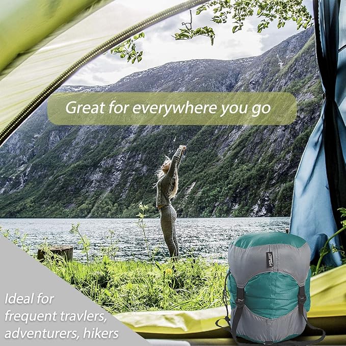 Frelaxy Compression Sack, Ultralight Sleeping Bag Stuff Sack, 40% More Storage! 11L/18L/30L/45L/52L, Compression Stuff Sack - Space Saving Gear for Camping, Hiking, Backpacking
