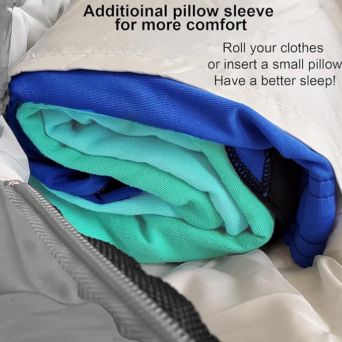 Mummy Style 32 – 59F Kids Sleeping Bag with Pillow Sleeve, Full Scale Digital Printing Unicorn, Mermaid, Kitty or Puppy, Lightweight, Ideal for Camping, Sleepover, Boys, Girls, Youth and Toddlers