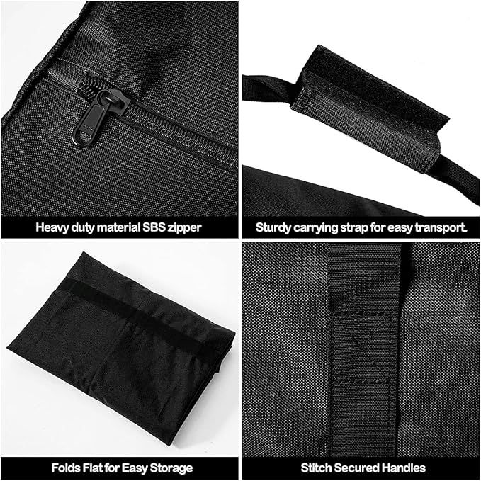 INFANZIA 45 inch Duffel Travel Sports Equipment Bag, 2PCS Long Luggage Bag with Upgrade Zipper Water Resistant, Extra Large Foldable Storage Bag for Camping, Tent, Tripod, Fishing