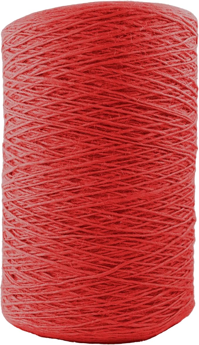1mm x 3000 Feet Red Jute Rope, Twine for Gardening Tomato Climbing Plant Tie Floristry Crafts Gift Wrapping Packing Decor
