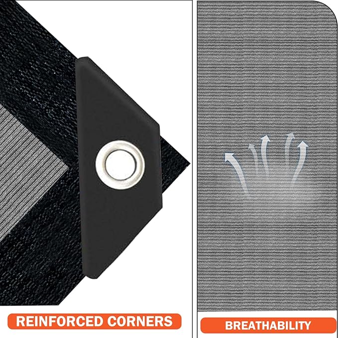 Sun Shade Cloth with Grommets,90% UV Protection Shade Fabric,Pergola Shade Cover Canopy Fence Privacy Screen Balcony,Sunshades for Patio Pergola Garden Backyard Porch Outdoor,Grey-8x10FT