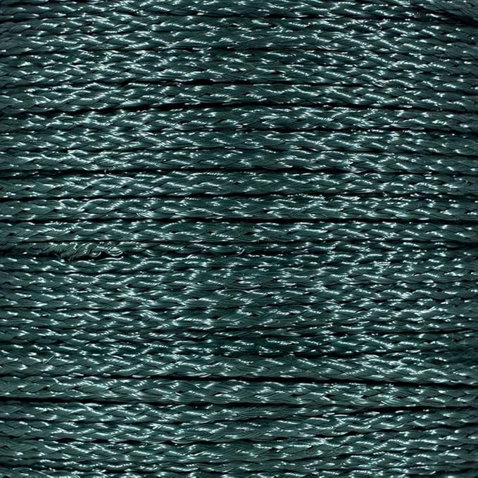 Hollow Braid Polypropylene Rope (1/2 Inch, 100 Feet, Hunter Green) - Barrier Rope - Trail Marking, Crowd Control, Golf Courses
