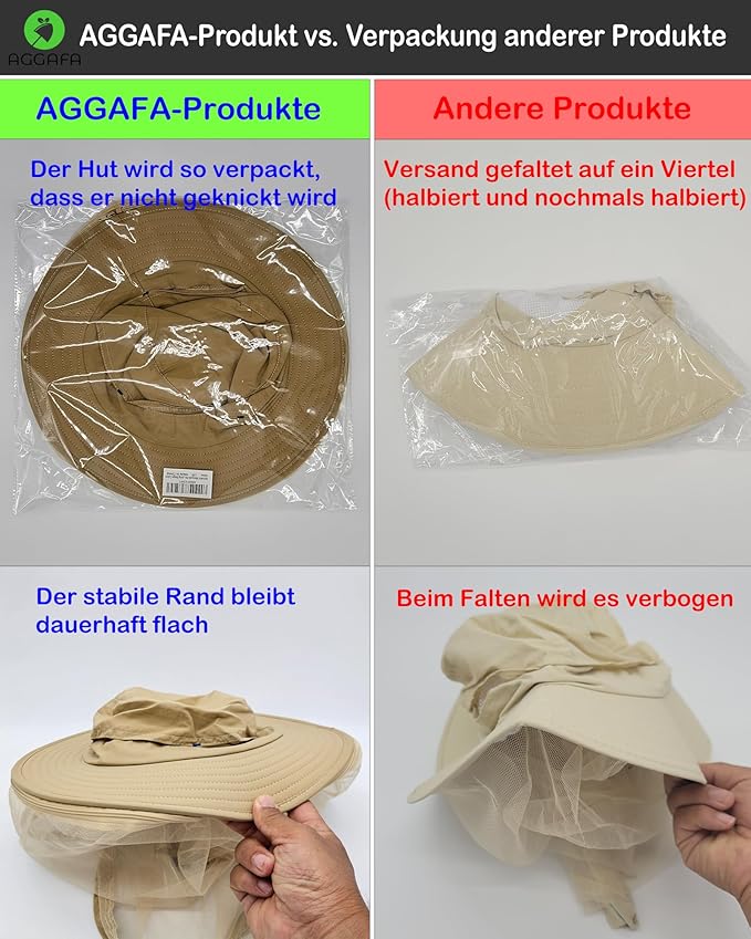 Mosquito Head Net Hat, Providing a Physical Barrier to Help Keep Mosquitoes and Bugs Away from Your Face