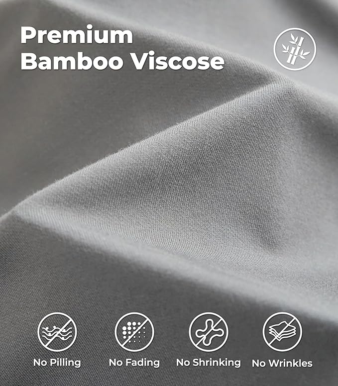 NACHILA Men's Thermal Underwear Set-Viscose Made from Bamboo, Soft Long Sleeve Base Layers Top and Bottom Warm Long Johns Set