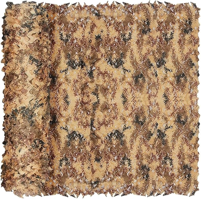 Camo Netting Camouflage Netting 20x20 10x20 10x10 Bulk Roll Burlap Camo Tarp Sunshade Net for Hunting Blind Dinosaur Birthday Jungle MilitaryTheme Party Decoration Camping Shooting