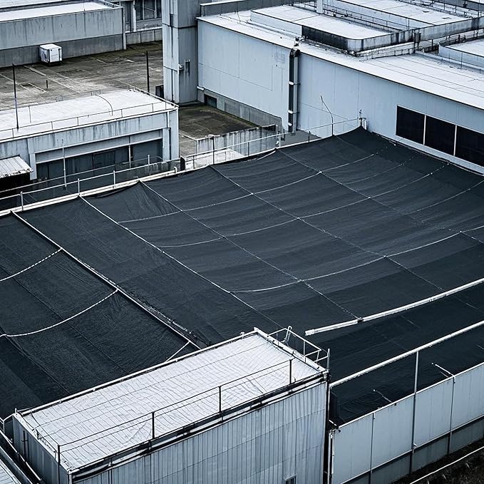 winemana Black Shade Cloth 30x30 FT??40% Sun Shade Mesh Tarp for Greenhouse, Garden, Patio, Dog Kennel, Chicken Coop, and Outdoor Protection, Plants Cover Shade Netting with 2 Reinforced Grommets