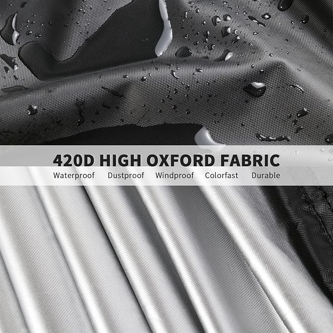 Outdoor Prep Table Cover 72 Inch, Waterproof Patio Stainless Steel Metal BBQ Table Cover All Season Protection for Outdoor Table - 72 x 30 x 34 Inch