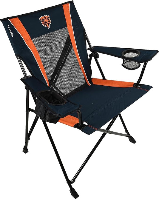 Kijaro Sports Fan Folding Chair, 26" L x 35.5" W x 37" H, Chicago Bears