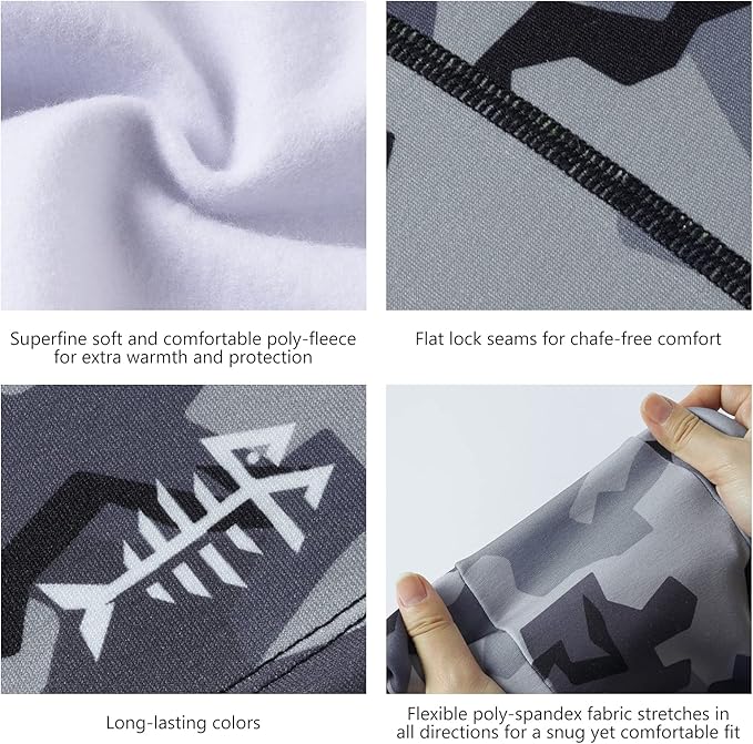 BASSDASH Winter Balaclava Fleece Ski Mask Ninja Hood Neck Warmer Fishing Hunting