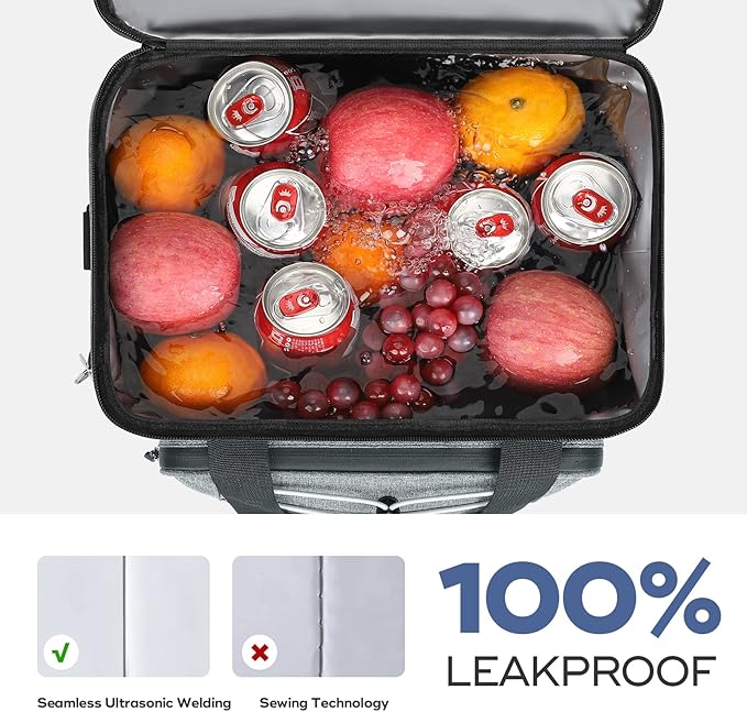 RealCool Soft Cooler Bag 35/45Can, Collapsible Cooler Insulated Leak Proof, Large Lunch Box for Men Women, Soft-Sided Cooler for Picnic, Grocery, Beach, Camping, Travel