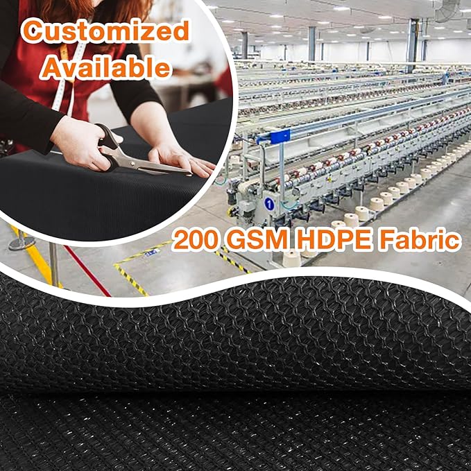 Artpuch Outdoor Pergola Shade Cover 4x19 FT Sun Shade Cloth with Grommets Black 90% UV Protection Canopy Patio Privacy Screen (Customized Available)