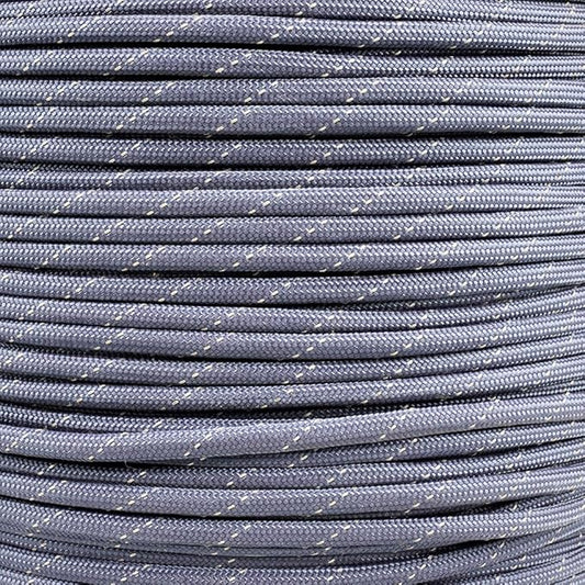 Paracord Planet Reflective 550lb Paracord – 7 Strand Type III Nylon Parachute Cord for Outdoor Visibility, Hiking, and Crafting – 30+ Colors and 4 Length Options