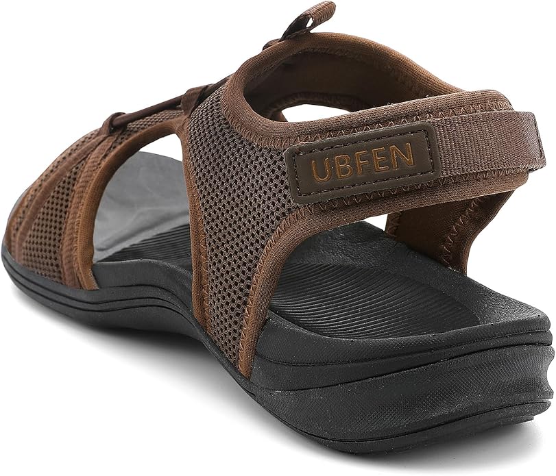 UBFEN Womens Hiking Sandals Comfortable Walking Sandals Summer Sport Breathable Arch Support