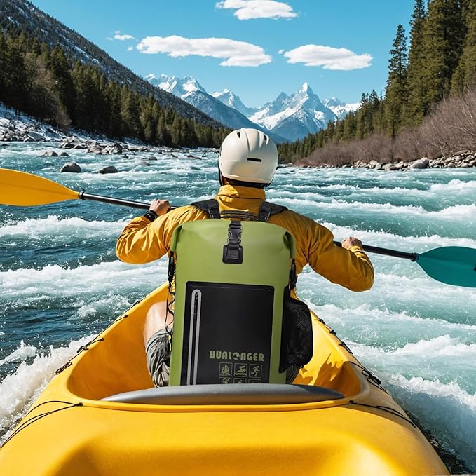 Dry Bag Backpack 20L/30L/40L- Roll Top Closure Bag - Heavy Duty Dry Bags Waterproof - Lightweight Durable Floating Dry Bag with IPX8 Waterproof Phone Case