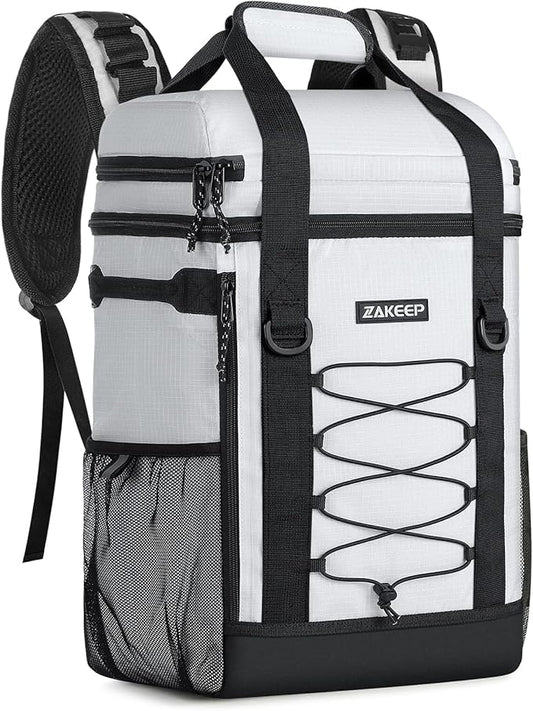 Cooler Backpack, 36 Cans Multifunctional Leakproof Cooler Backpack with Padded Top Handle, Mesh Pocket for Camping BBQ