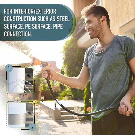 NOON'S UP Super Butyl Tape 16 ft x 4 in x 1mm (1 Pack) - Waterproof Sealing Tape | Leak Repair Weather Proof | Outdoor Waterproof Tape for Leaks | Water Sealant, Pipe