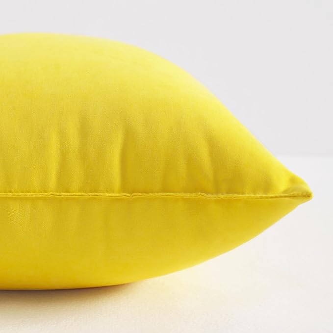 NTBAY Toddler Pillows, Down Alternative 13"x18" Pillows, Machine Washable - Soft and Breathable Travel Small Pillow for Sleeping, Ideal for Daycare, Crib, Cot, Yellow