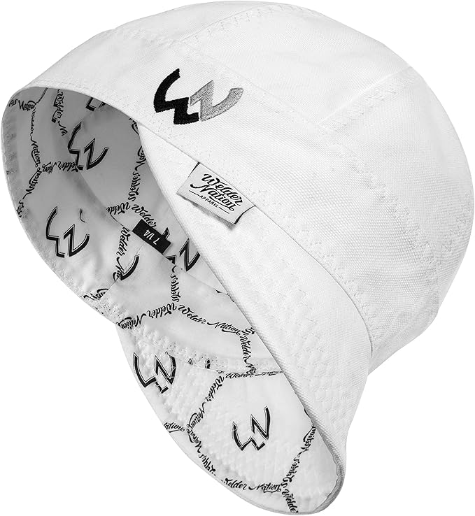 Welder Nation 8 Panel 10 oz Welding Premium Cap 100% Cotton Interior & Duck Canvas Exterior - Protective Durable Heavy-Duty