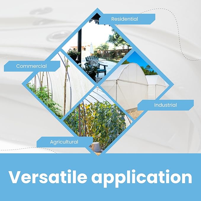 24mil Clear PVC Vinyl Heavy Duty Tarp Enclosure Panel - True Size, UV Protection, Tear Resistant, Waterproof Tarp with Arctic Flexibility 5x7