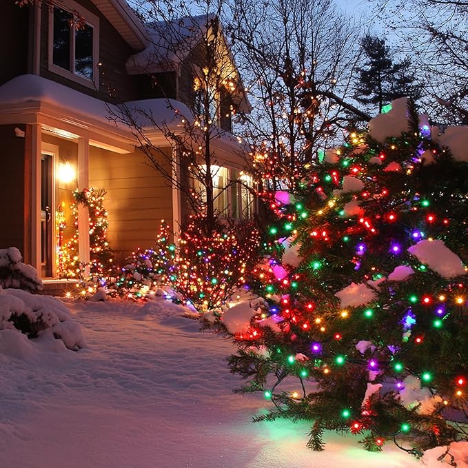 TW SHINE 66 FT 200 LED Fairy Lights for Bedroom Multi-Colored, USB Waterproof Christmas String Lights with Remote Timer, 8 Modes Copper Wire for Indoor Outdoor Party Tree Wedding Yard Decorations