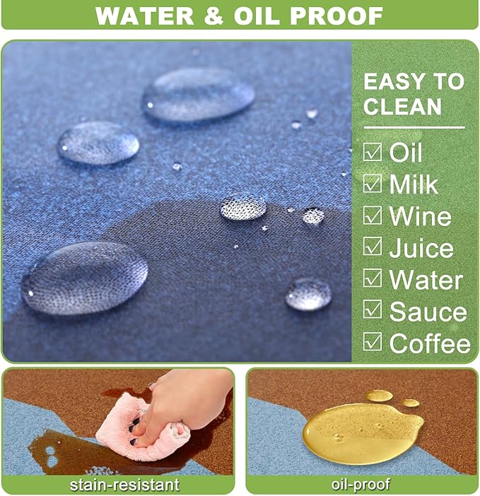 Fitted Picnic Table Cover with Bench Covers Waterproof Elastic Edges Rectangle Patio Tablecloth Outdoor Camping Essentials Stuff Rv Accessories Summer Trip Travel Supplies Party Camper Gifts, 6 ft