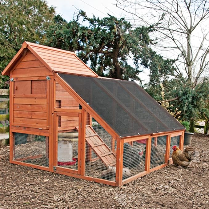 winemana 90% Shade Cloth, Dog Kennel Shade Cover, 3.3 x 6.6 FT Sturdy Durable Sunblock Shade Mesh Tarp with Grommets for Patio Plants Greenhouse Chicken Coop Porch