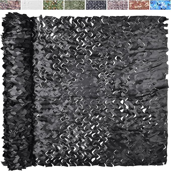 Camo Netting Camouflage Netting 20x20 10x20 10x10 Bulk Roll Burlap Camo Tarp Sunshade Net for Hunting Blind Dinosaur Birthday Jungle MilitaryTheme Party Decoration Camping Shooting