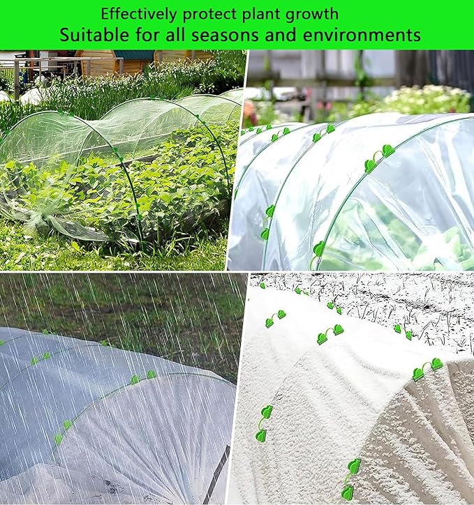 Tent Pole, Replacement Tent Pole, Telescopic Rod, Collapsible Green Fiberglass Poles with Metal Connectors ， 24 FT Long and 9.5 mm in Diameter， Universal Fit for Outdoor Tents （2 Pack ）