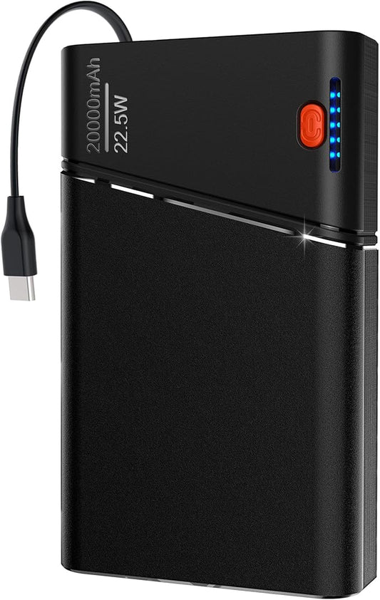 Kesguar Portable Charger 20000mAh, 22.5W PD 3.0+QC 4.0 Super Fast Charging Power Bank, Cooler Aerospace Metal Case for iPhone 16 15 14, 13 Android, iPad, Samsung Google Tablet & More