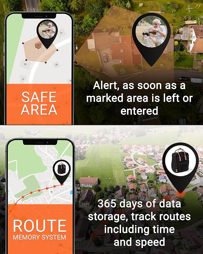 PAJ GPS - People Finder 4G - Mini GPS Tracker for Children and Elderly People - Up to 5 Days Battery Life - Small Tracking Device with Real-Time Location, Alarm Notifications - Suitable for Dementia