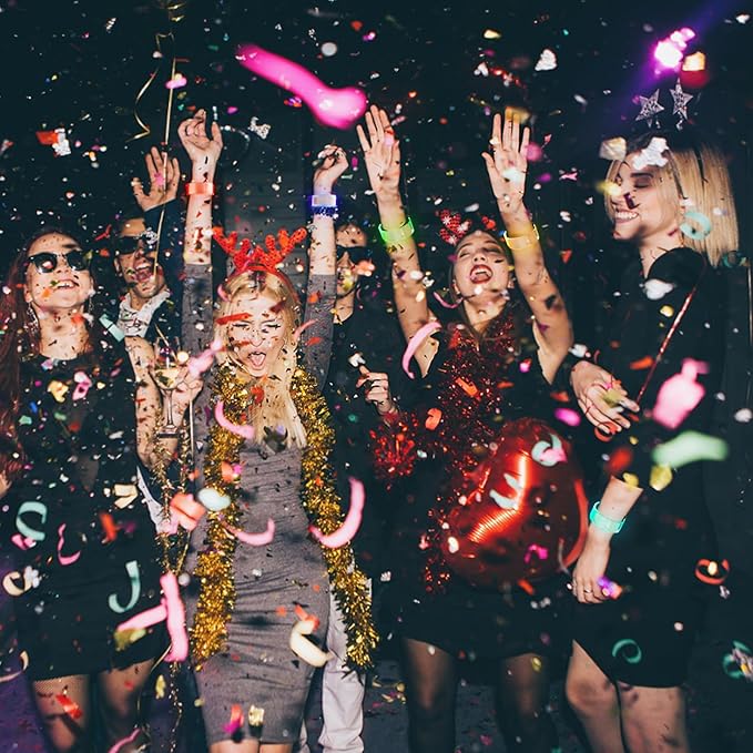 Yowivon Led Light Up Bracelets with Clasp, Glow in the Dark Party Supplies Neon Rave Accessories Cool Halloween Birthday Party Favors, 1 Pcs