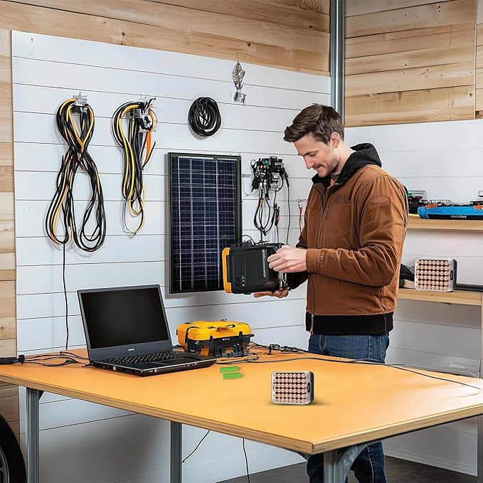 ALCYON Battery Organizer Storage Case, Battery Vault Box Container for 48pcs AAA Batteries, Plastic Clear Protective Battery Holder for Travelling/Home/Office (Black, Small)