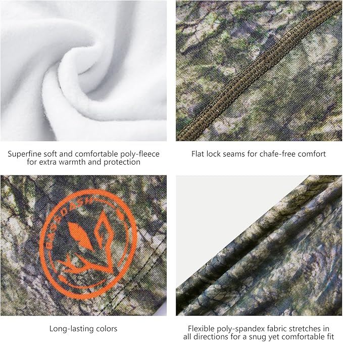 BASSDASH Winter Balaclava Fleece Ski Mask Ninja Hood Neck Warmer Fishing Hunting