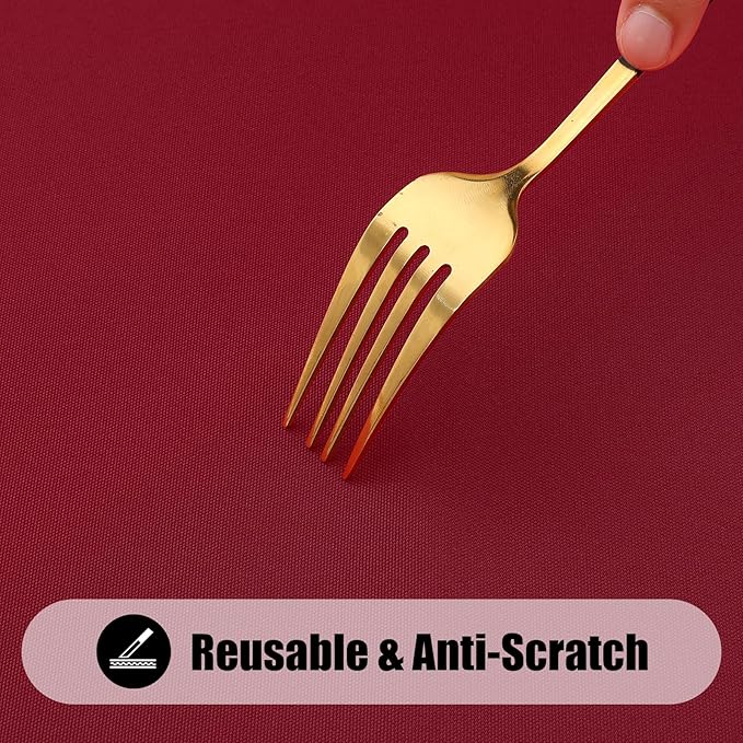 Smiry 2 Pack Rectangle Picnic Table Cloth, Waterproof Elastic Fitted Tablecloths, Washable Polyester Rectangular Patio Table Cover for Camping, Indoor and Outdoor (Wine Red, 30"x48")