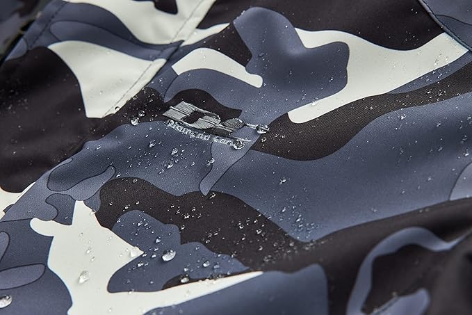 Diamond Candy Men's Hooded Waterproof Jacket Lightweight Rain Jacket Outdoor Casual Sportswear