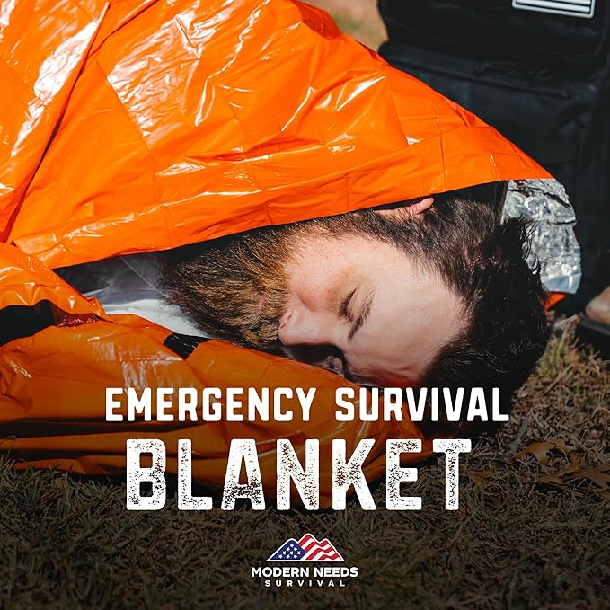 Emergency Sleeping Bag Survival – Thermal Blanket & Bivy Sack | Emergency Bivy & Survival Blanket | Outdoor Sleeping Bag & Hiking Sleeping Bag | Sleeping Bags for Adults