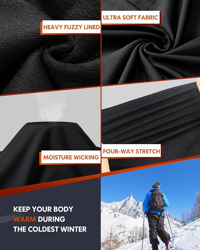 CL convallaria Thermal Underwear Long Johns Set Mens Winter Gift Hunting Gear Sport Base Layer Bottom Top