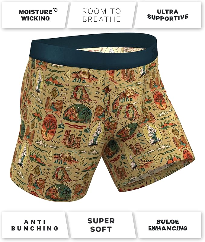 Shinesty Hammock Support Mens Boxer Briefs with Pouch