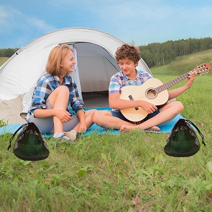 Scout Camping Mess Kit for 1 Person - Camping Utensils Set with Bowl Plate Cup Fork Spoon and Knife, Scout Dishes Set with Mesh Bag for Backpacking, Outdoor Camping Hiking and Picnic