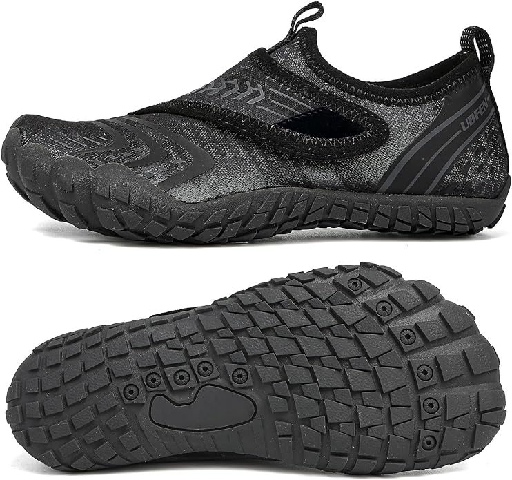 UBFEN Water Shoes for Kids Boys Girls Aqua Socks Barefoot Beach Sports Swim Pool Quick Dry Lightweight Toddler Little Big Kid