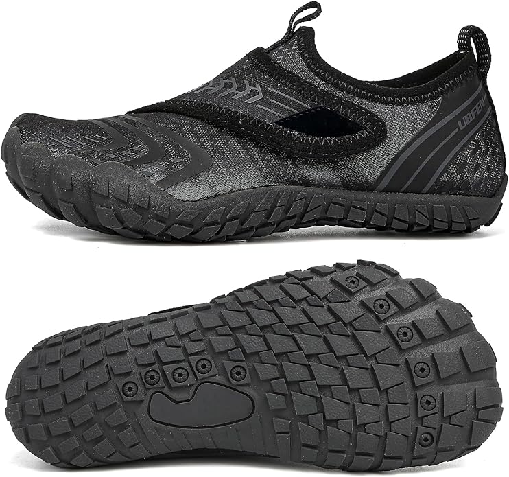 UBFEN Water Shoes for Kids Boys Girls Aqua Socks Barefoot Beach Sports Swim Pool Quick Dry Lightweight Toddler Little Big Kid