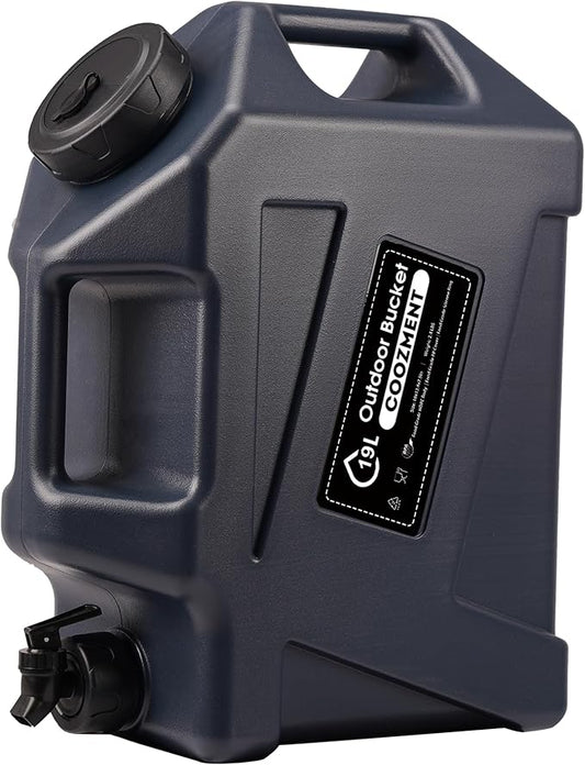 3.2 Gallon/5 Gallon Water Containers with Spigot, BPA Free Water Jug, Military Green Water Tank, Multifunction Water Storage Containers for Camping Outdoor Hiking,Emergency Stroage