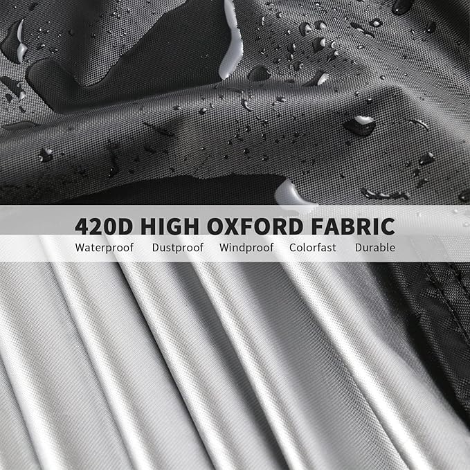 Outdoor Prep Table Cover - Heavy Duty Waterproof Cover for PC3404S Rolling Dining Table Compatible with 46 inch Outdoor UtilityCart - 46 x 24 x 32 Inch